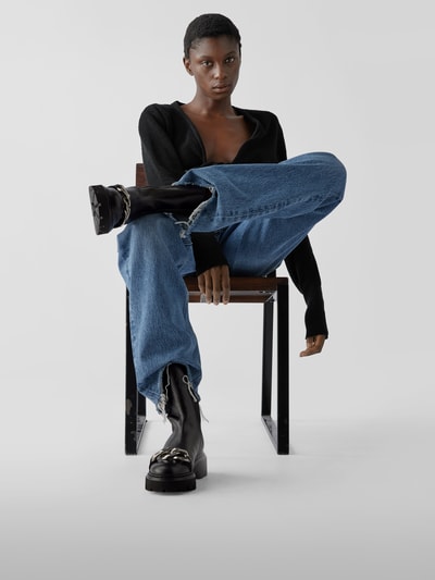 No21 Chelsea Boots aus Leder Schwarz 1