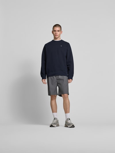 Wood Wood Oversized Sweatshirt mit Stehkragen Marine 1