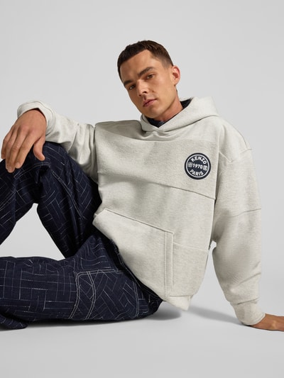 Kenzo Oversized Hoodie mit Logo-Patch Mittelgrau 3