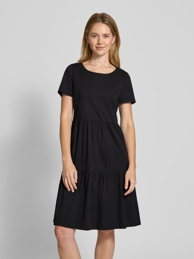 ROBE LÉGÈRE Knielange jurk in laagjeslook Zwart - 4