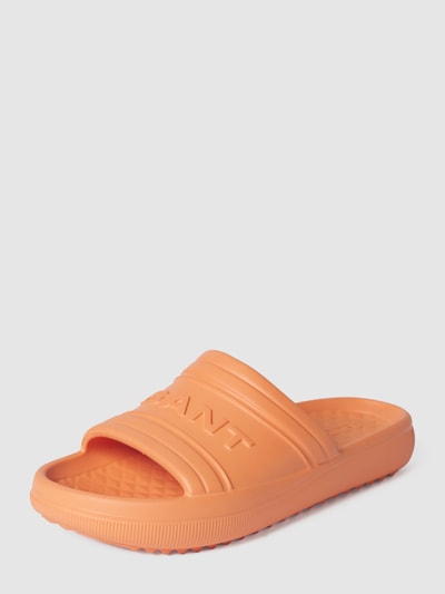 Gant Slides mit Label-Detail Modell 'Gladyn' Orange 2