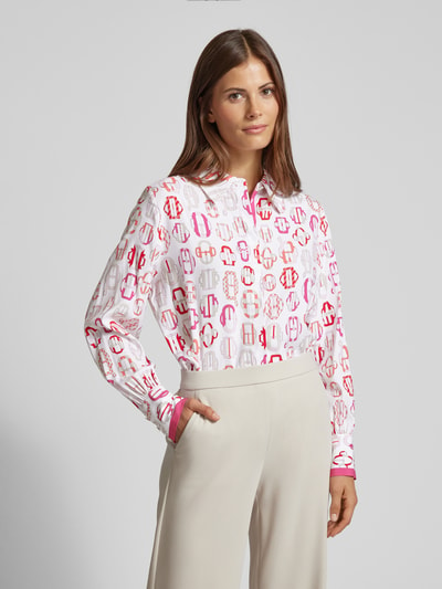 Herzensangelegenheit Overhemdblouse met knoopsluiting Roze - 4