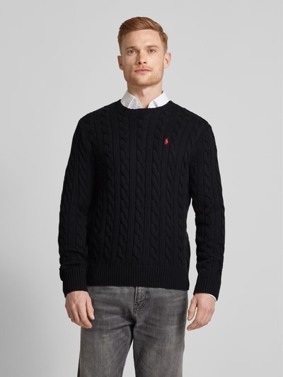 Polo Ralph Lauren Gebreide pullover met ribboorden, model 'DRIVER'  - 4