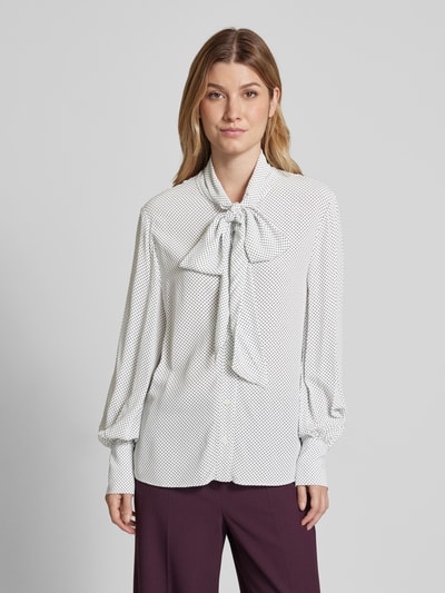 Tommy Hilfiger Regular fit comfortabele blouse met all-over motief Wit - 4