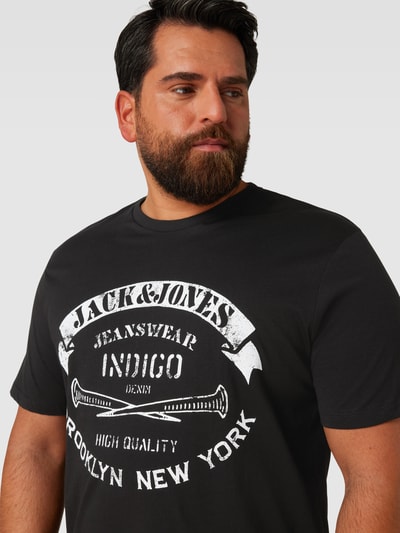 Jack & Jones Plus PLUS SIZE T-Shirt mit Label-Print Black 3