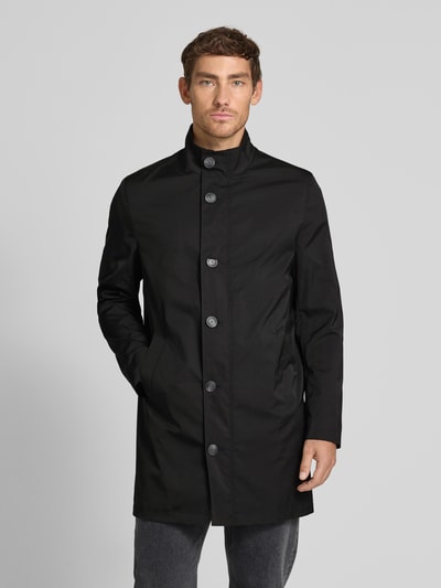 Roy Robson Mantel mit Stehkragen Black 4