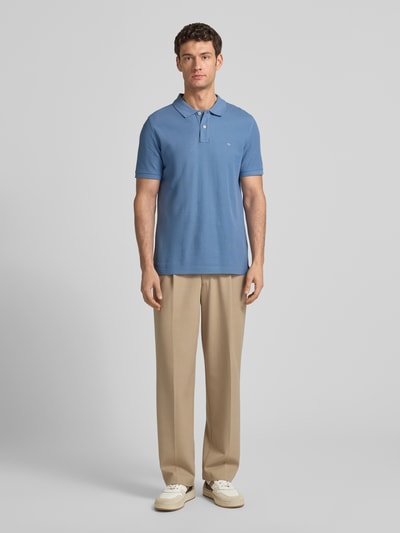 Fynch-Hatton Poloshirt van Supima®-katoen Jeansblauw - 1