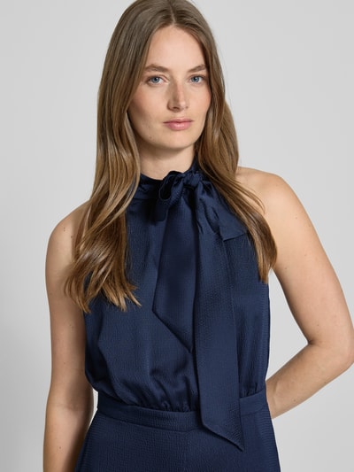 Swing Jumpsuit met opstaande kraag Marineblauw - 3