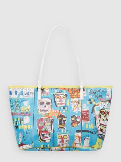 Sprayground Shopper in leerlook  Lichtturquoise - 6