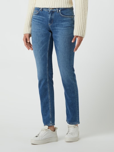 Marc O'Polo Straight fit jeans met stretch  Jeansblauw - 4