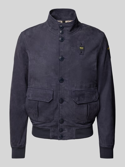 Blauer Usa Blouson mit Stehkragen Modell 'ATHOL' Marine 1