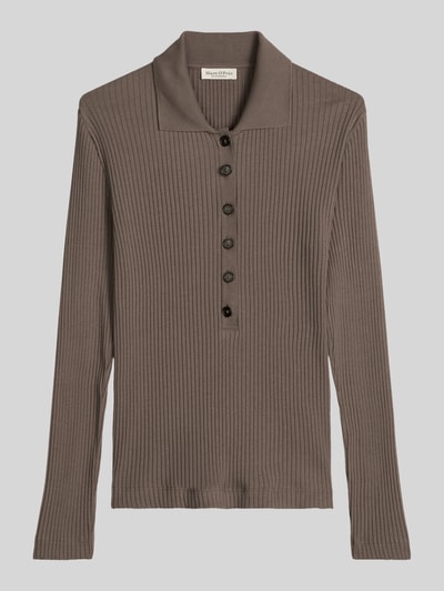 Marc O'Polo Slim Fit Pullover aus Baumwoll-Modal-Mix Taupe 2