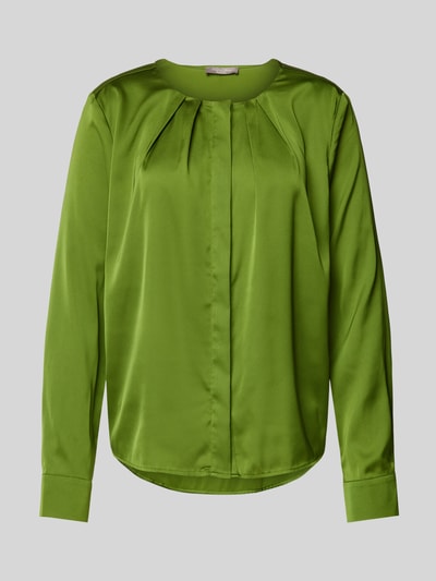 Christian Berg Woman Selection Regular fit blouse met blinde knoopsluiting Groen - 2