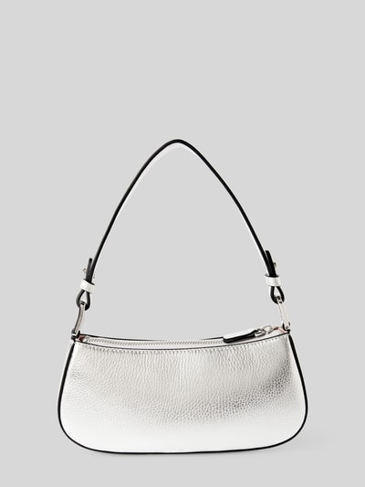 Coccinelle Handtasche mit Label-Detail Modell 'MERVEILLE' Silber 4