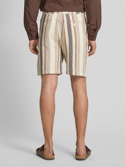 SELECTED HOMME Regular Fit Bermudas mit Strukturmuster Modell 'BRODY' Hellbraun 5