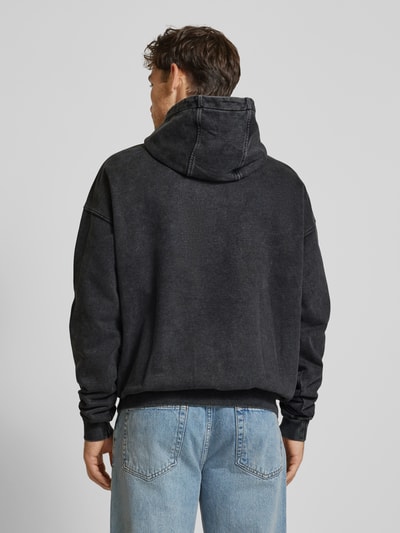 ELIAS RUMELIS Hoodie met labelstitching, model 'Amiran' Antraciet - 5