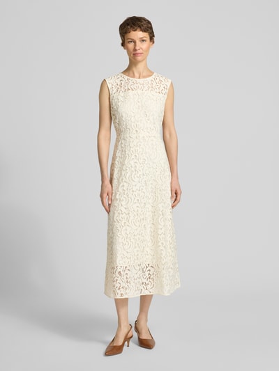 s.Oliver BLACK LABEL A-Linie Freizeitkleid mit Baumwoll-Anteil Weiss 4