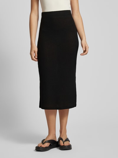 Soyaconcept Midirok met elastische band, model 'Delia' Zwart - 4