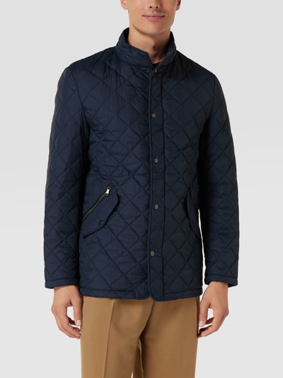Christian Berg Men Steppjacke mit Stehkragen Marineblau 4