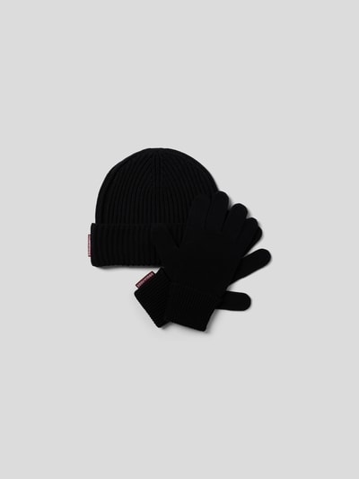 Dsquared2 Beanie und Handschuhe im Set Dunkelblau 1