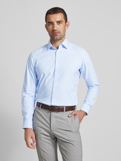 Jake*s Slim Fit Business-Hemd mit Kentkragen Bleu 4