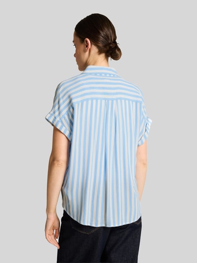 Tom Tailor Regular Fit Bluse aus reiner Viskose  Hellblau 5