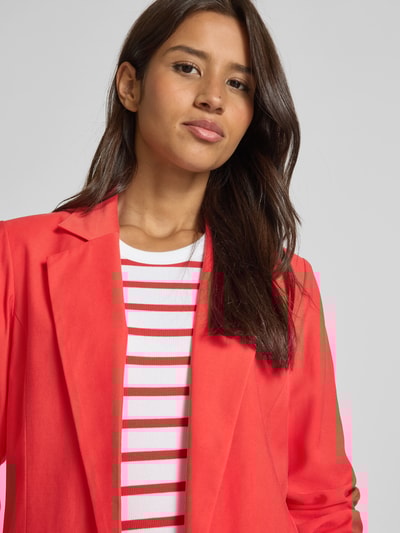 s.Oliver RED LABEL Regular fit blazer met geplooid detail op de mouw Rood - 3