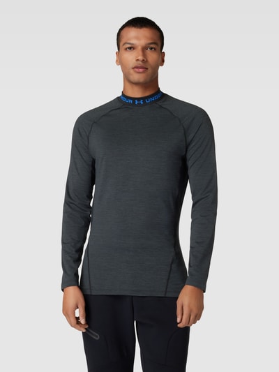 Under Armour Shirt met lange mouwen en opstaande kraag Zwart - 4