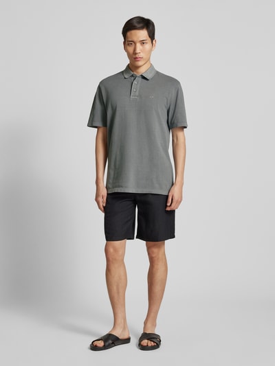 ARMANI EXCHANGE Poloshirt mit kurzer Knopfleiste Stein 1