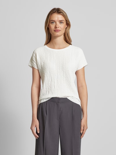 Betty Barclay T-Shirt mit Strukturmuster Offwhite 4