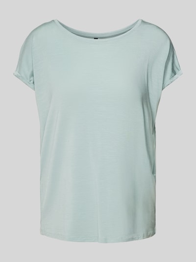 Vero Moda Relaxed fit T-shirt met vaste omslag, model 'MAVA' Rietgroen - 2