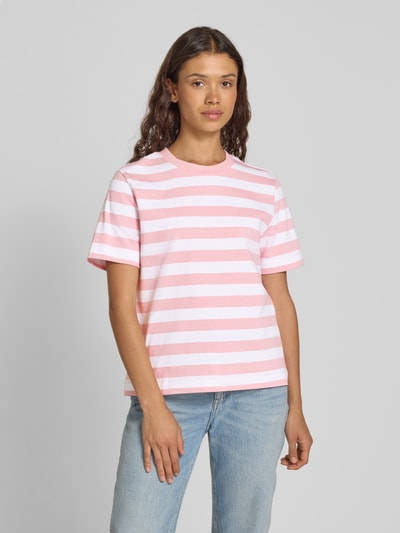 Selected Femme T-shirt z okrągłym dekoltem model ‘ESSENTIAL’ Różowawy 4