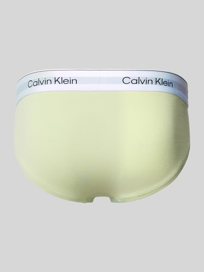 Calvin Klein Underwear Slipy z pasem z logo w zestawie 3 szt. Niebieski 3