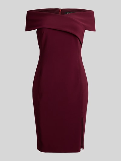 Lauren Ralph Lauren Cocktailjurk met carmenhals Bordeaux - 2