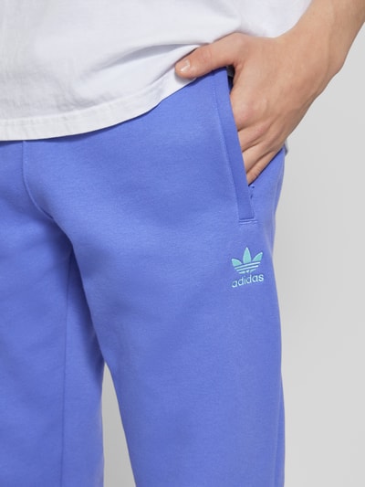 adidas Originals Sweatpants aus Viskose mit Label-Stitching Royal 3