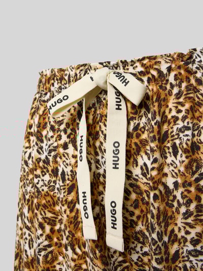 HUGO Wide leg pyjamabroek van modalmix Beige - 2