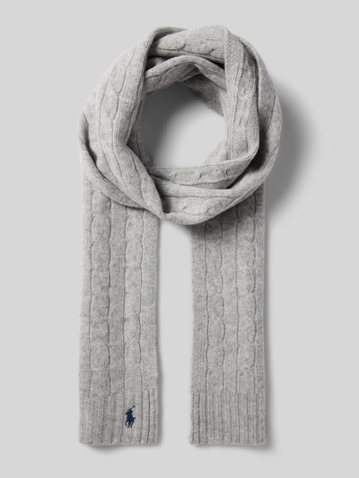 Polo Ralph Lauren Schal mit Kaschmir-Anteil Hellgrau 1