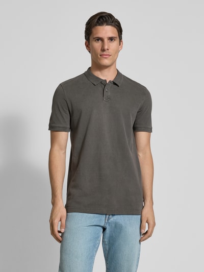 Tom Tailor Denim Regular Fit Poloshirt aus reiner Baumwolle Hellgrau 4
