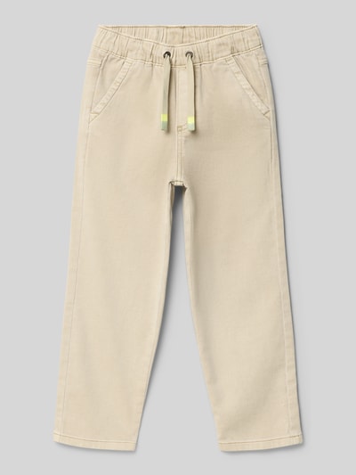 s.Oliver RED LABEL Chinosy o kroju slim fit z mieszanki bawełny Kamienny 1