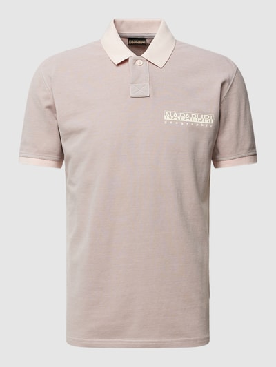 Napapijri Poloshirt met labeldetails, model 'MERIBE' Lila - 2