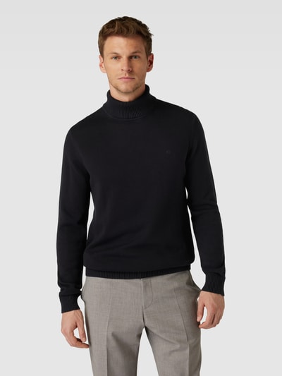 Christian Berg Men Strickpullover mit Rollkragen Black 4