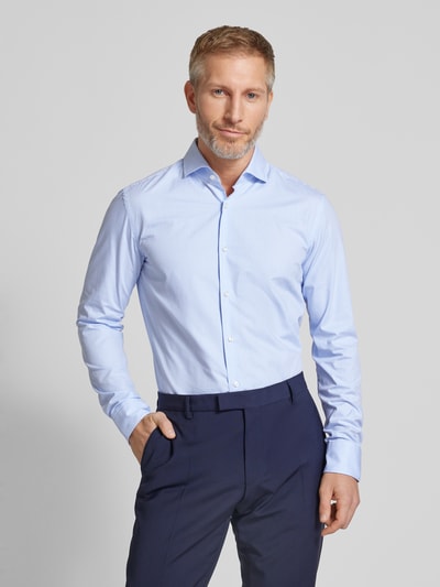 BOSS Slim Fit Business-Hemd mit Streifenmuster Bleu 4