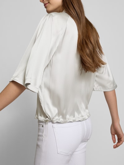 Herzensangelegenheit Overhemdblouse met 1/2-mouwen Zilver - 3