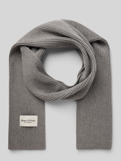 Marc O'Polo Schal aus reiner Baumwolle Mittelgrau Melange 1