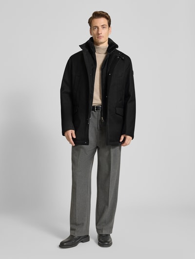 JOOP! Collection Krótki płaszcz z kieszeniami z patką model ‘DARRY’ Czarny 1