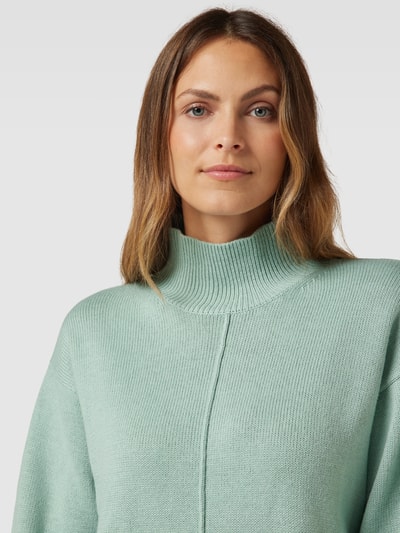 OPUS Gebreide pullover met opstaande kraag, model 'Pupali' Mintgroen - 3