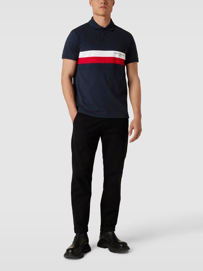 Tommy Hilfiger Koszulka polo z detalem z logo Granatowy 1