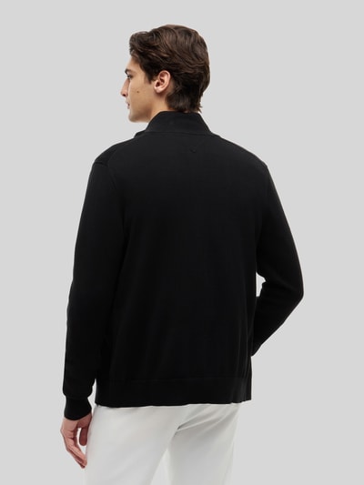 Tommy Hilfiger Regular Fit Strickjacke aus reiner Baumwolle Black 5