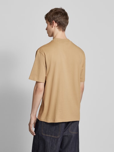 Hugo Blue T-shirt met labeldetail Beige - 5