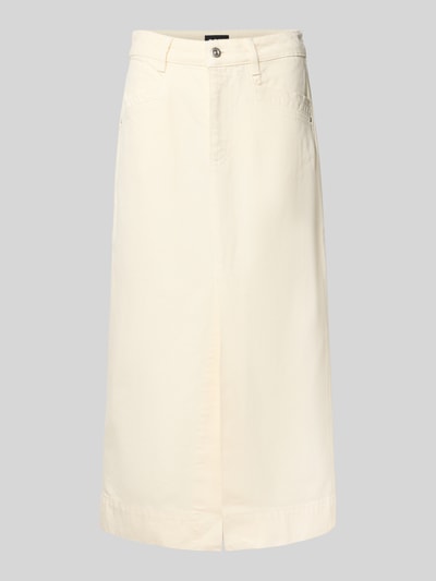 BOSS Fließendes Jeansrock aus Baumwoll-Lyocell-Mix Modell 'SEMAIRE' Offwhite 2